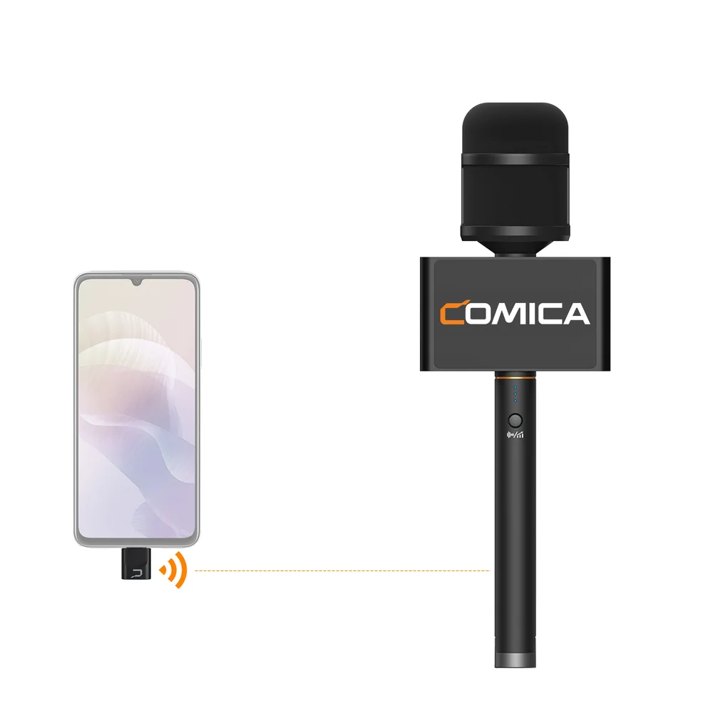 ميكروفون مراسل لاسلكي Comica Revo S لنظام التشغيل الذكي Windows للتثبيت والتقرير والمقابلة وتسجيل الفيديو والسترة المباشرة