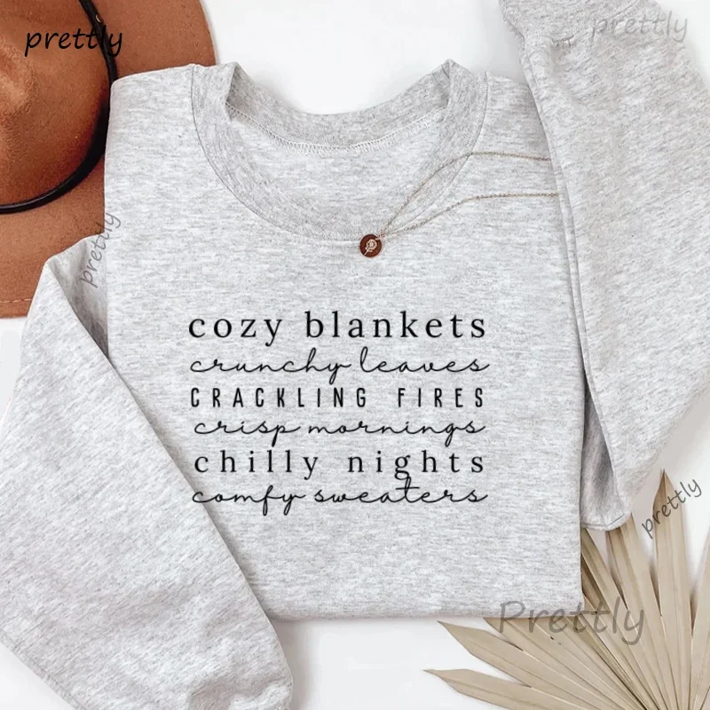 الخريف مريحة البلوز لطيف الخريف الخريف Crewneck البلوز الجرافيك هوديس طويلة الأكمام البلوز الملابس النسائية للجنسين هودي