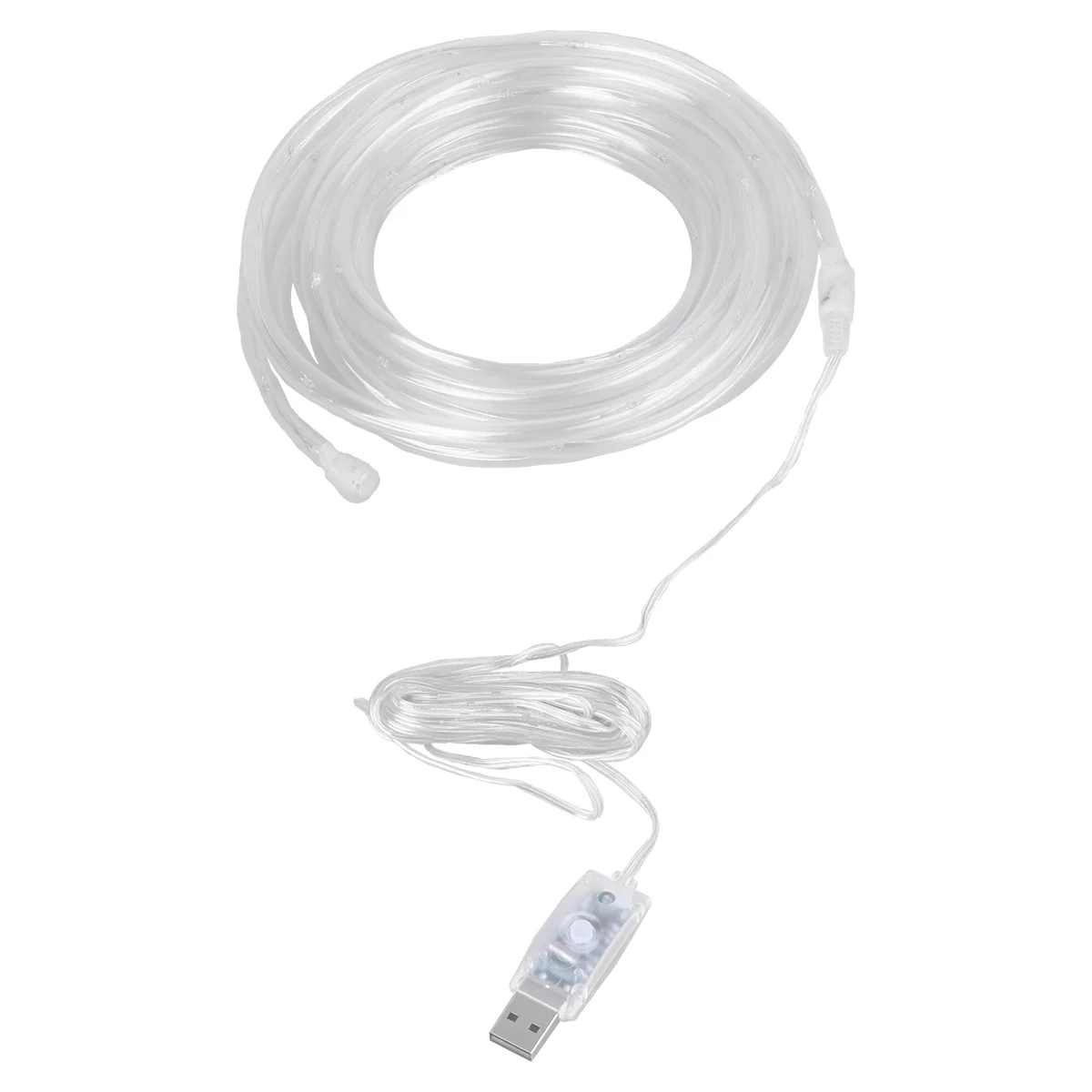 5m 50 LED Zewnętrzna Wodoodporna Lampka LED w Kształcie Tubki z Zasilaniem USB, Zmieniająca Kolory, do Dekoracji Ogrodu, Podwórka, Wesela, Imprezy, Sklepu