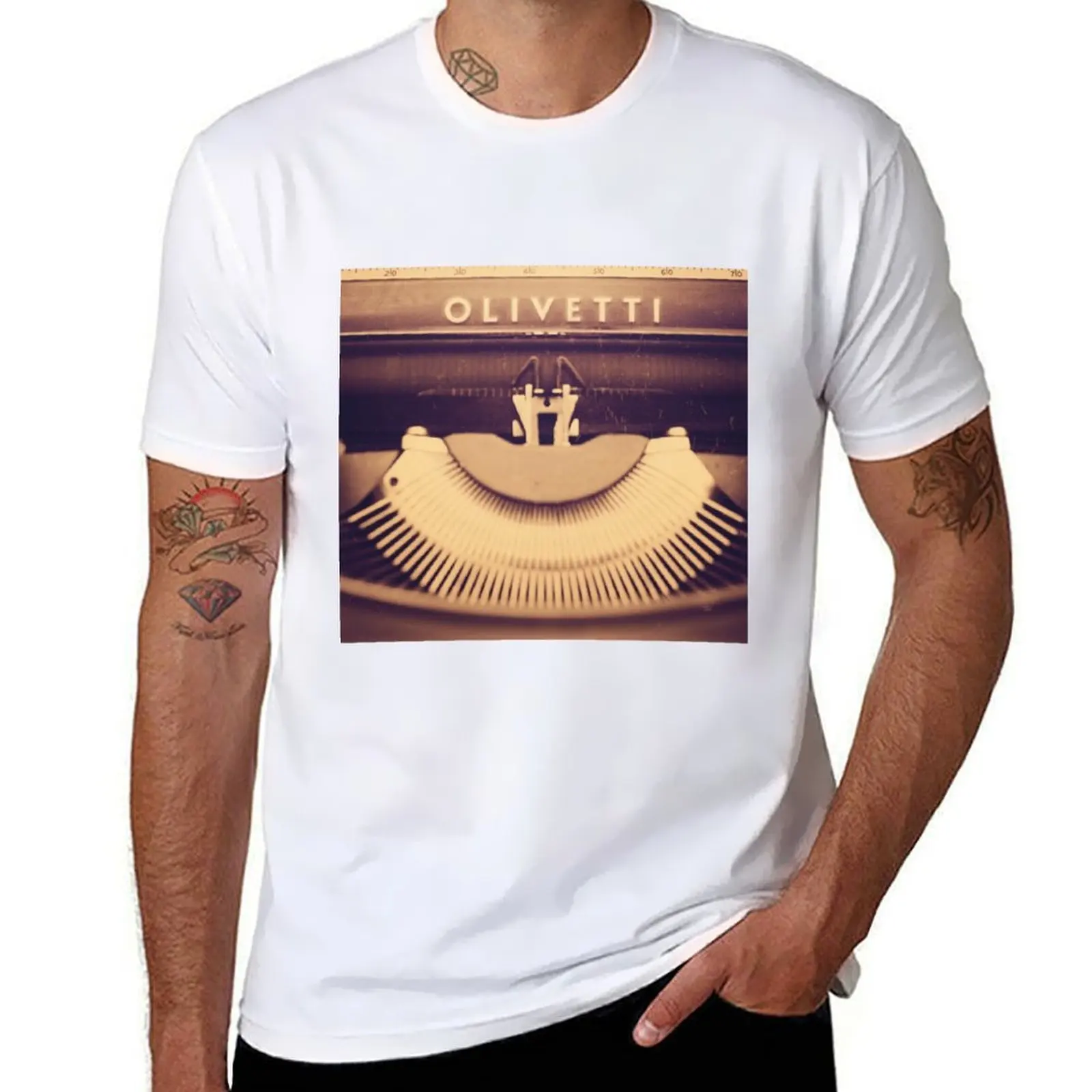 

Olivetti typewriter T-Shirt t shirt man plain t shirts with prints T-Shirt