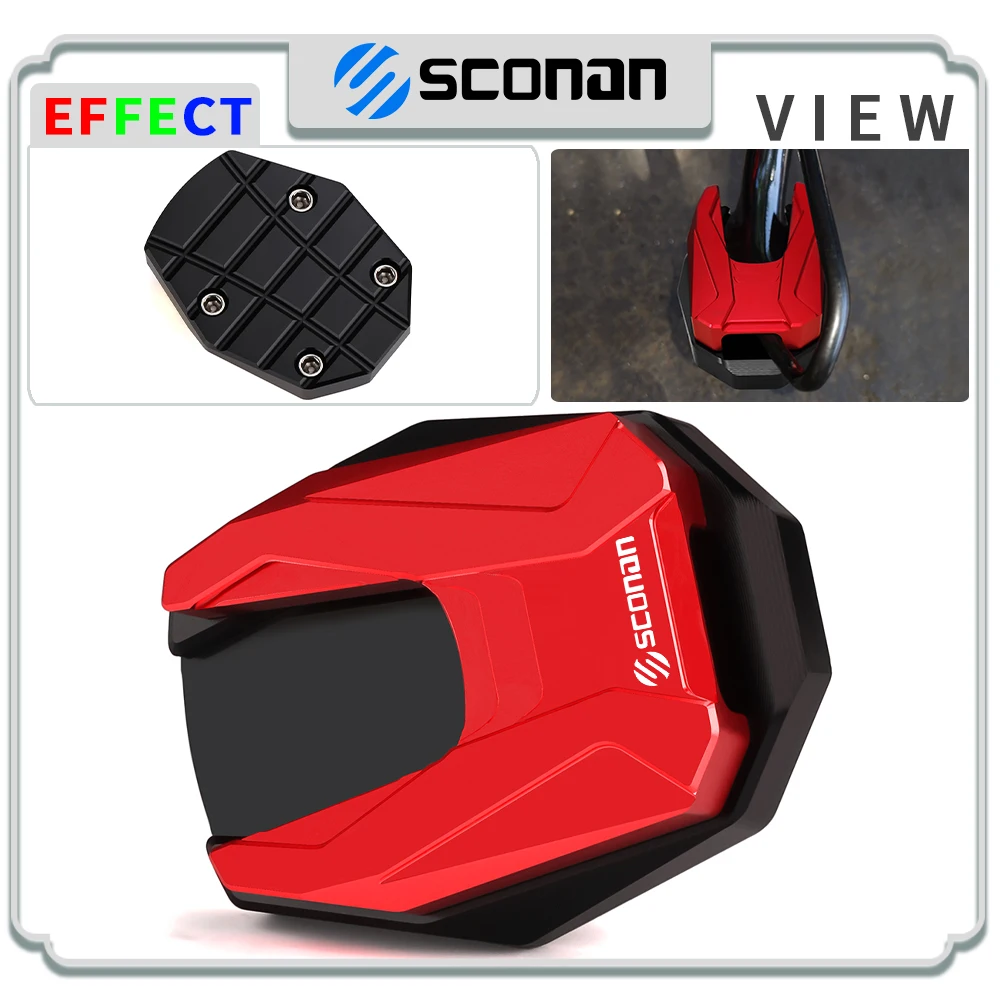

For Honda ADV150 ADV350 CT125 PCX 160/150/125 Motorcycle Accessories Side Support Stand Extension Plate Bracket Enlarge Pads
