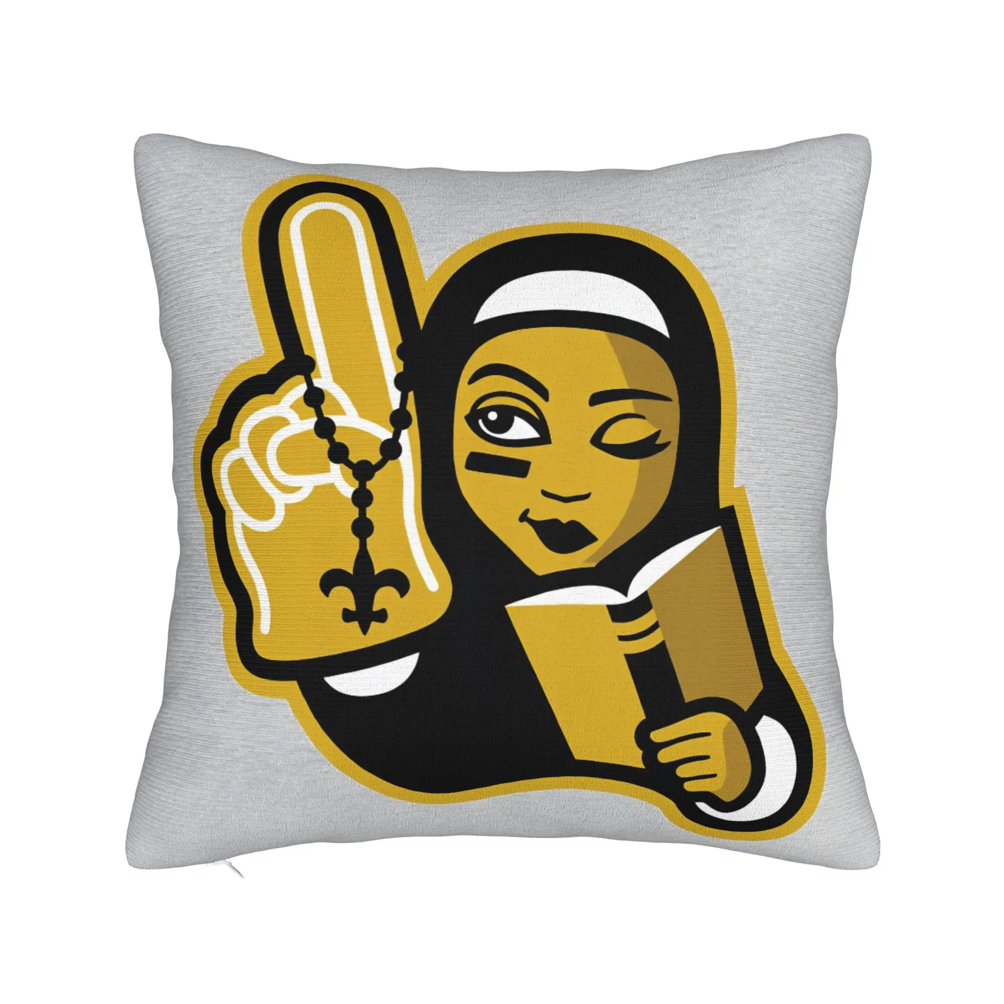 New Football Saints Fans Pillow Case  Print Pillow Cover Cute Funny Cushion Cover For Chair Sofa Home Decor