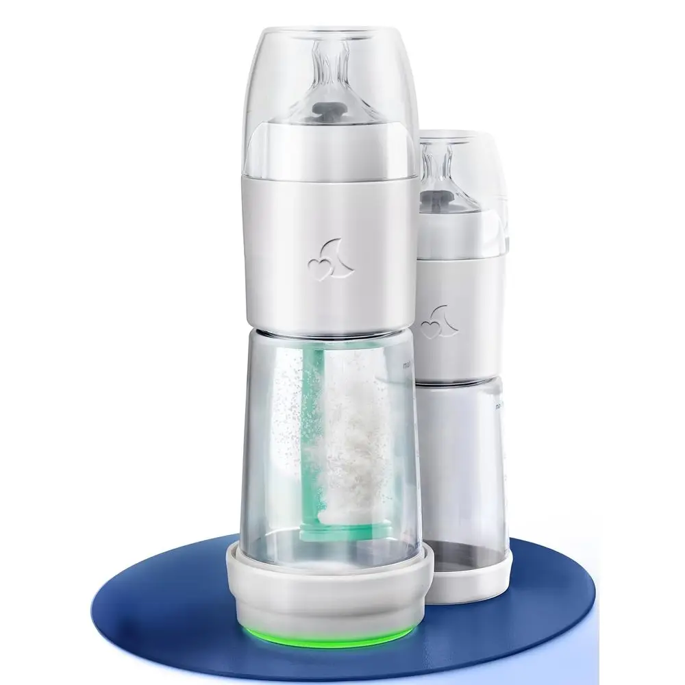 

Set o 2 – Baby Night Bottle with Bottle Warmer – Baby Bottle with Integrated ormula Dispenser in The Bottle or Str-ree Night eed