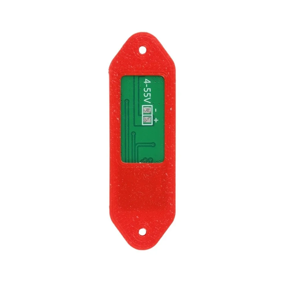 LCD Display Battery Voltage Capacity Indicator Programmable Compact Battery Tester Red Battery Capacity Monitor for RC Models