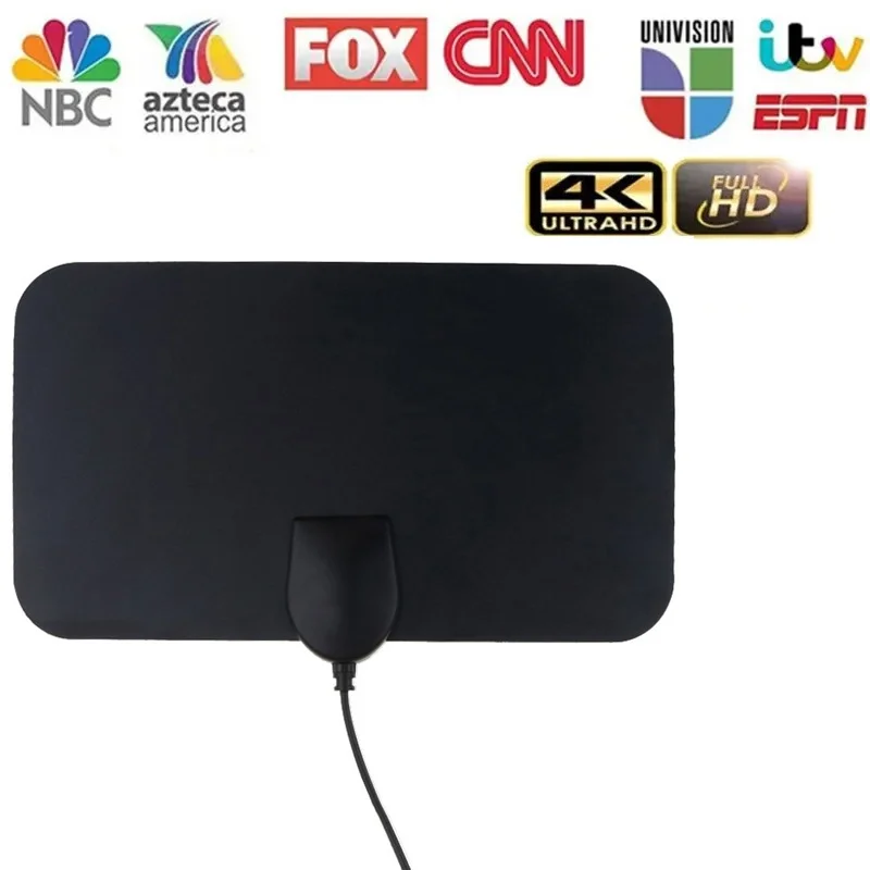 Digital TV Antenna Booster Hign Gain High Definition Aerial HD 50 Miles Booster Active Aerial For Car Antenna RV Travel Smart TV