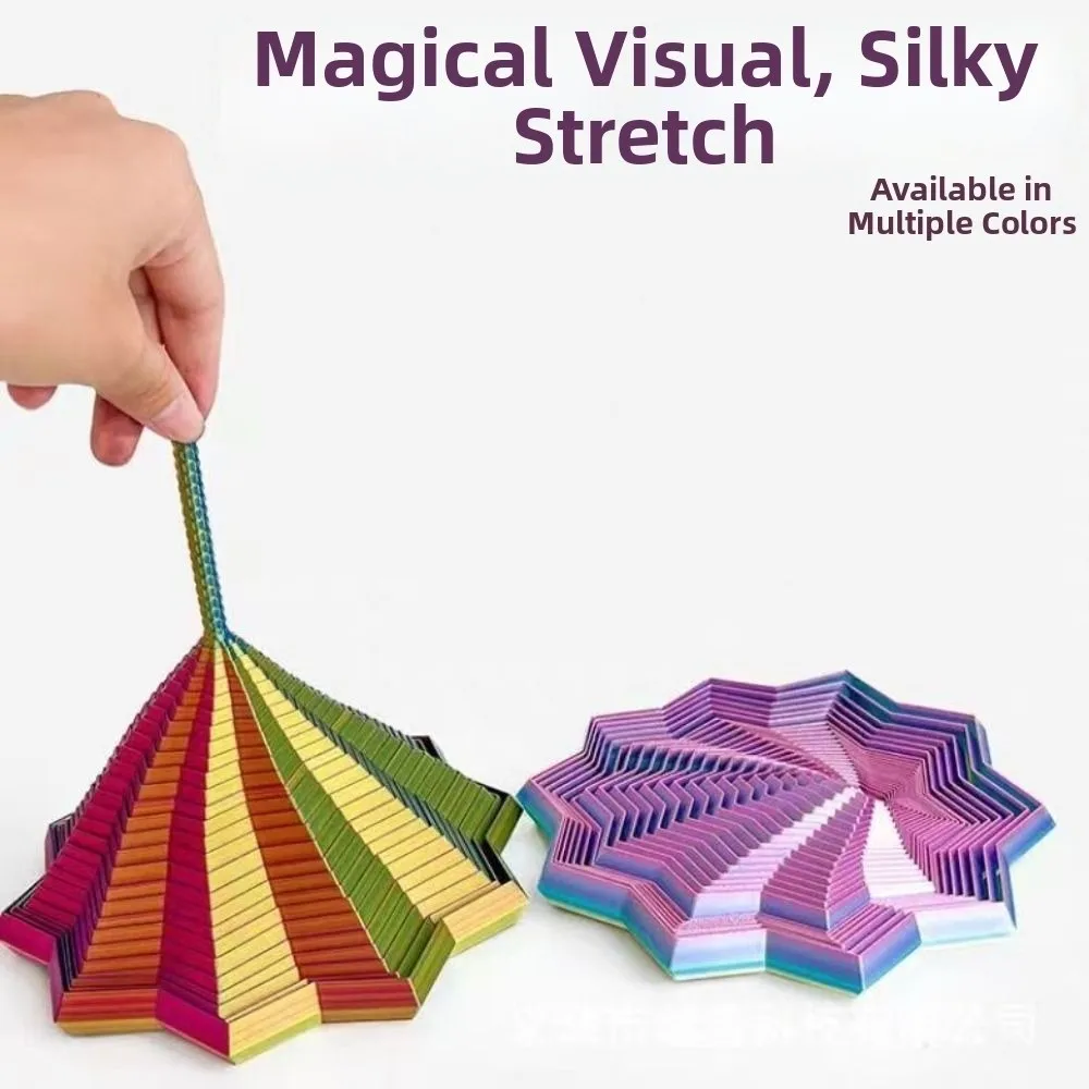 Impression 3D drôle, modèle d'étoile fractale, illusion visuelle élargie, spirales, créativité sensorielle, Relaxation, anxiété/adulte