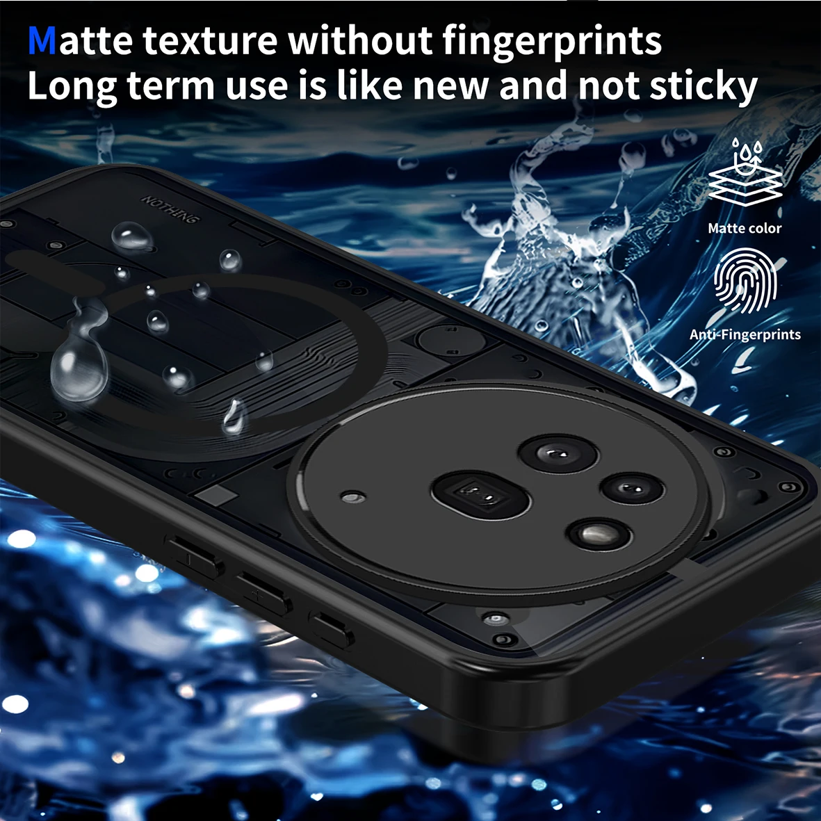 Funda magnética translúcida ma - Phone Cases Nothing 3A reseña y precio
