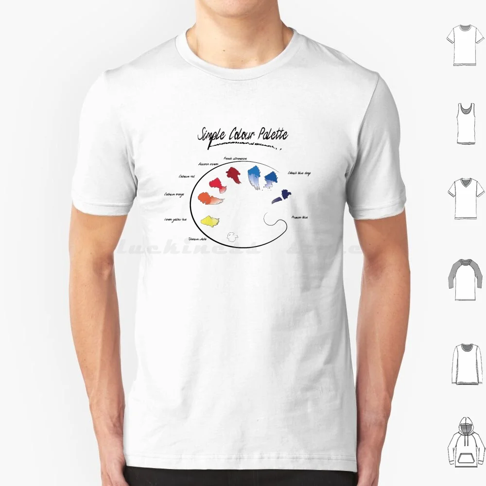 Colour T Shirt Cotton Men Women DIY Print Line Art Realistic Line Art Sketch Single Real Colour Colour Drawing Real Drawing