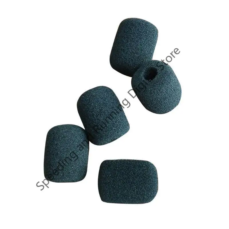 5 pz 30x20x8mm Nero Mic Protector Sostituzione Auricolare Coperture In Schiuma Parabrezza Parabrezza Spugna Coperture Microfono copertura