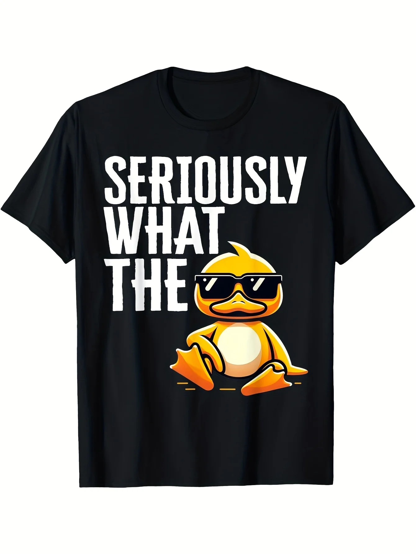 Be Serious for a Moment, Duck Gift, Unisex Style, Fun Rubber Duck T-Shirt, 180g, Unisex Style, 2025 Summer Short-Sleeved Printed T-Shirt, Pure 220g