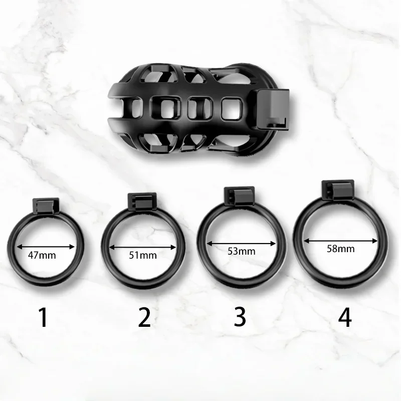 BDSM Sex Toys Breathable Penis Lock Couple Supplies Male Chastity Cage Enlarged Urethral Opening Sexy Urethral Lock Penis Cage - Image 5