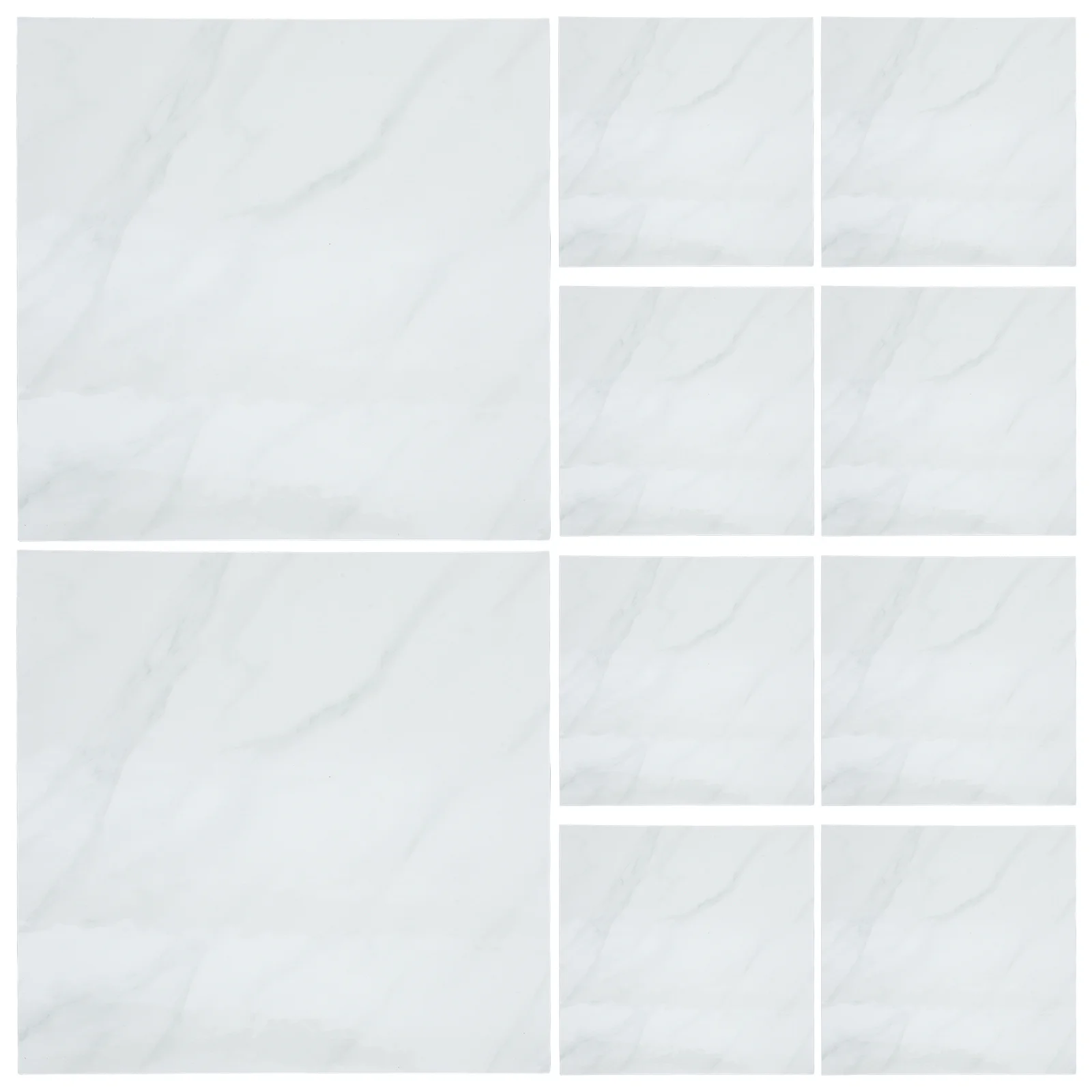 

10Pcs 30x30cm Marble Tile Stickers Waterproof Self Adhesive Square Wall Decals for Bathroom Kitchen Furniture Peel and Stick