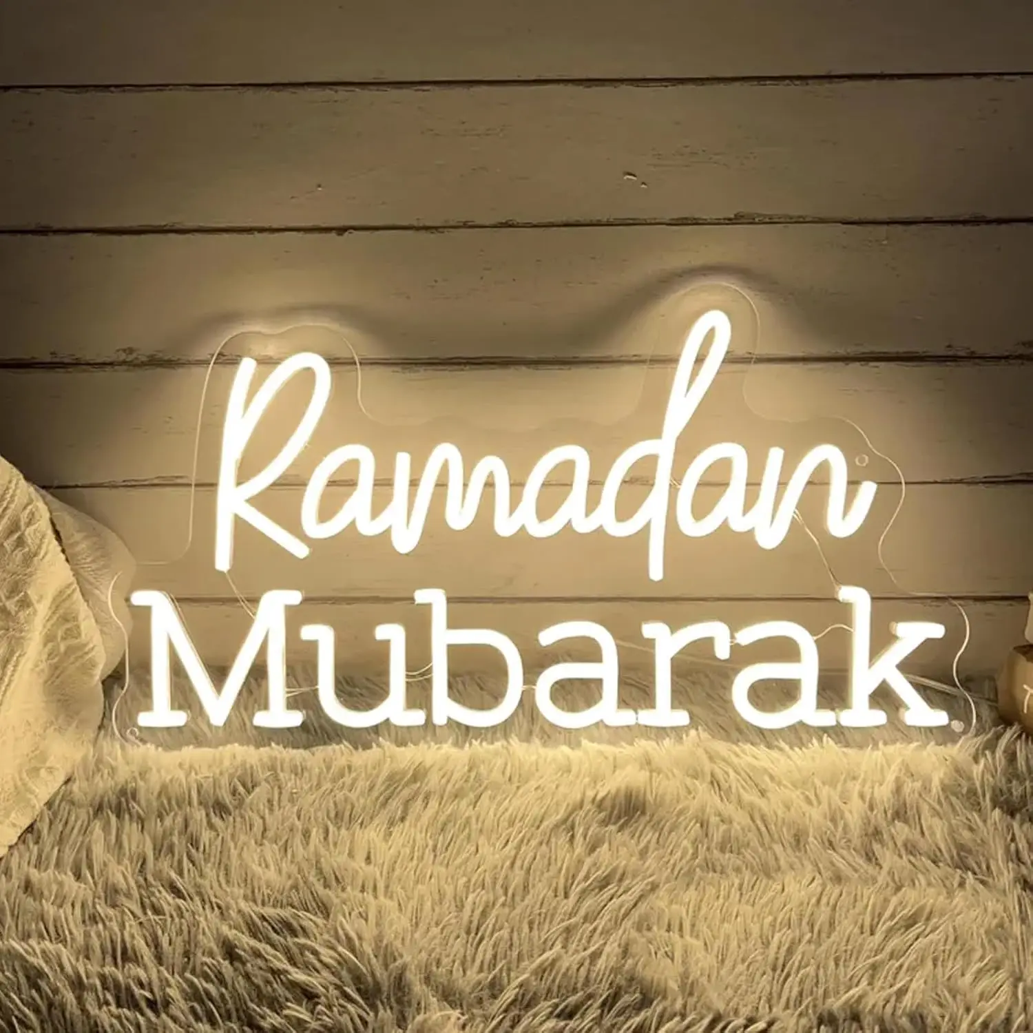 

Neon Wall Sign Dimmable Ramadan Mubarak Neon Lights for Bedroom Home Eid Festival Yard Decor Aesthetics Draw Gifts