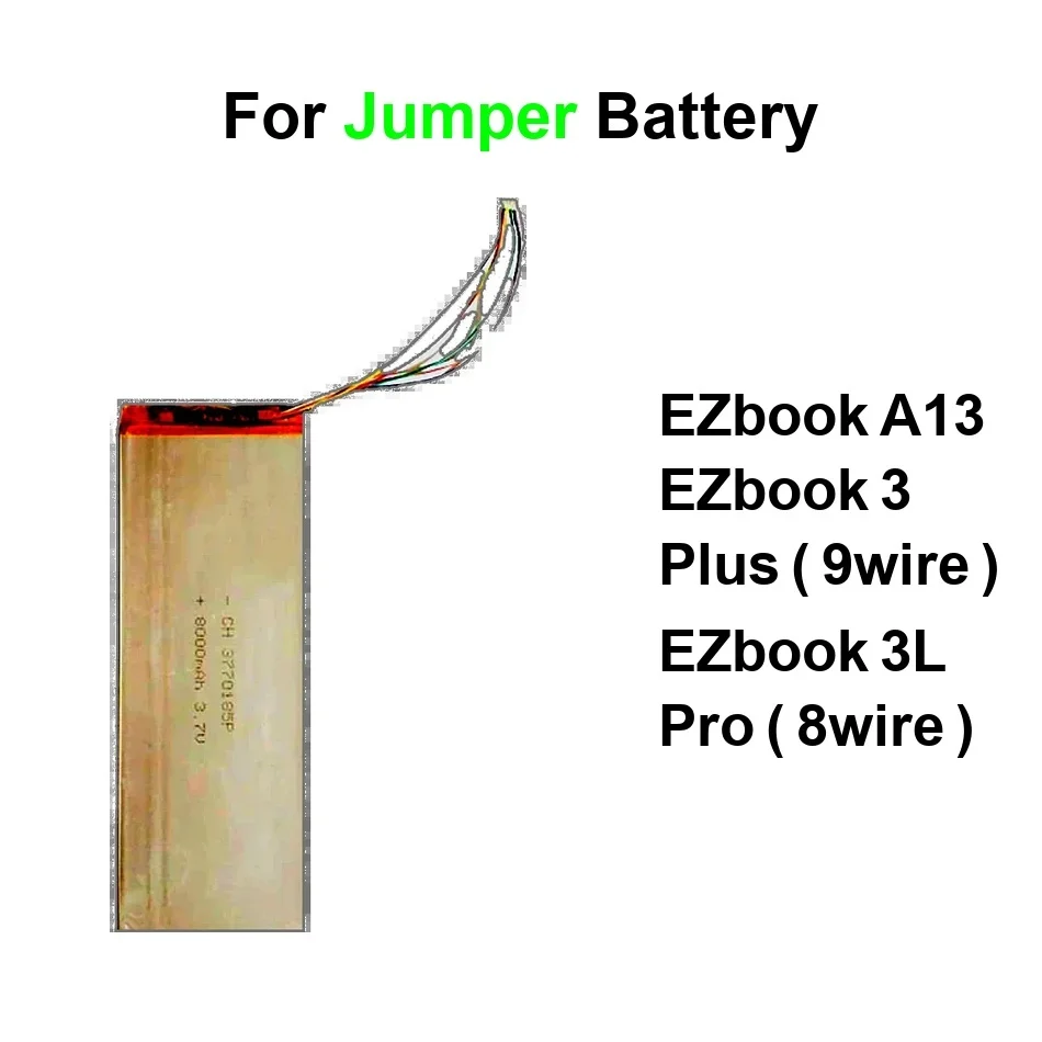 

Аккумулятор для ноутбука с быстрой зарядкой 5000-8000 мАч для Jumper Ezbook 3L A13 3 Plus Pro