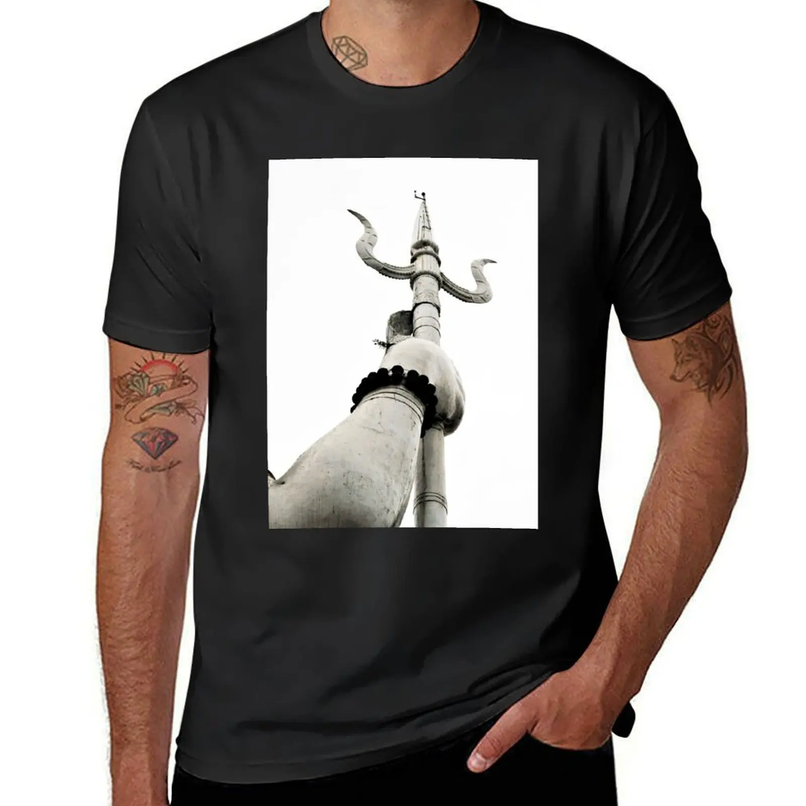 

Trishul of Shiva T-Shirt plain boys whites quick-drying for a boy mens funny t shirts