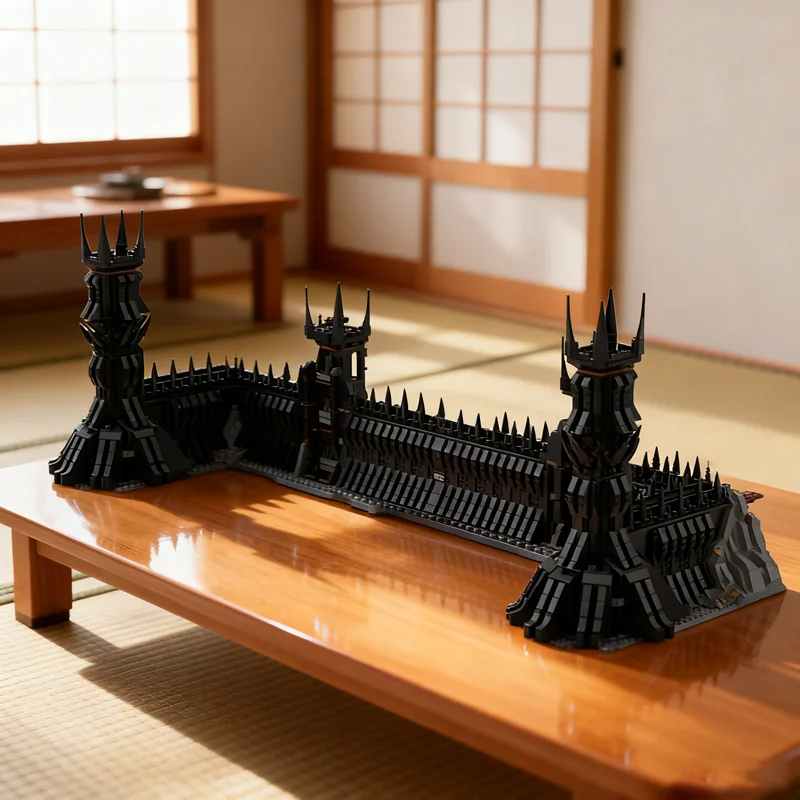 6339pcs MOC UCS Black Gate Dark Kingdom Fantasy Medieval Adventure Model Building Blocks DIY Art Set Mega Mini Iconic Toy Gift