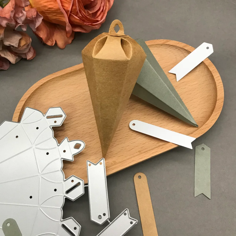 Conical box Metal Cutting Dies Stencils For DIY Scrapbooking Decorative Embossing Handcraft Die CutsTemplate