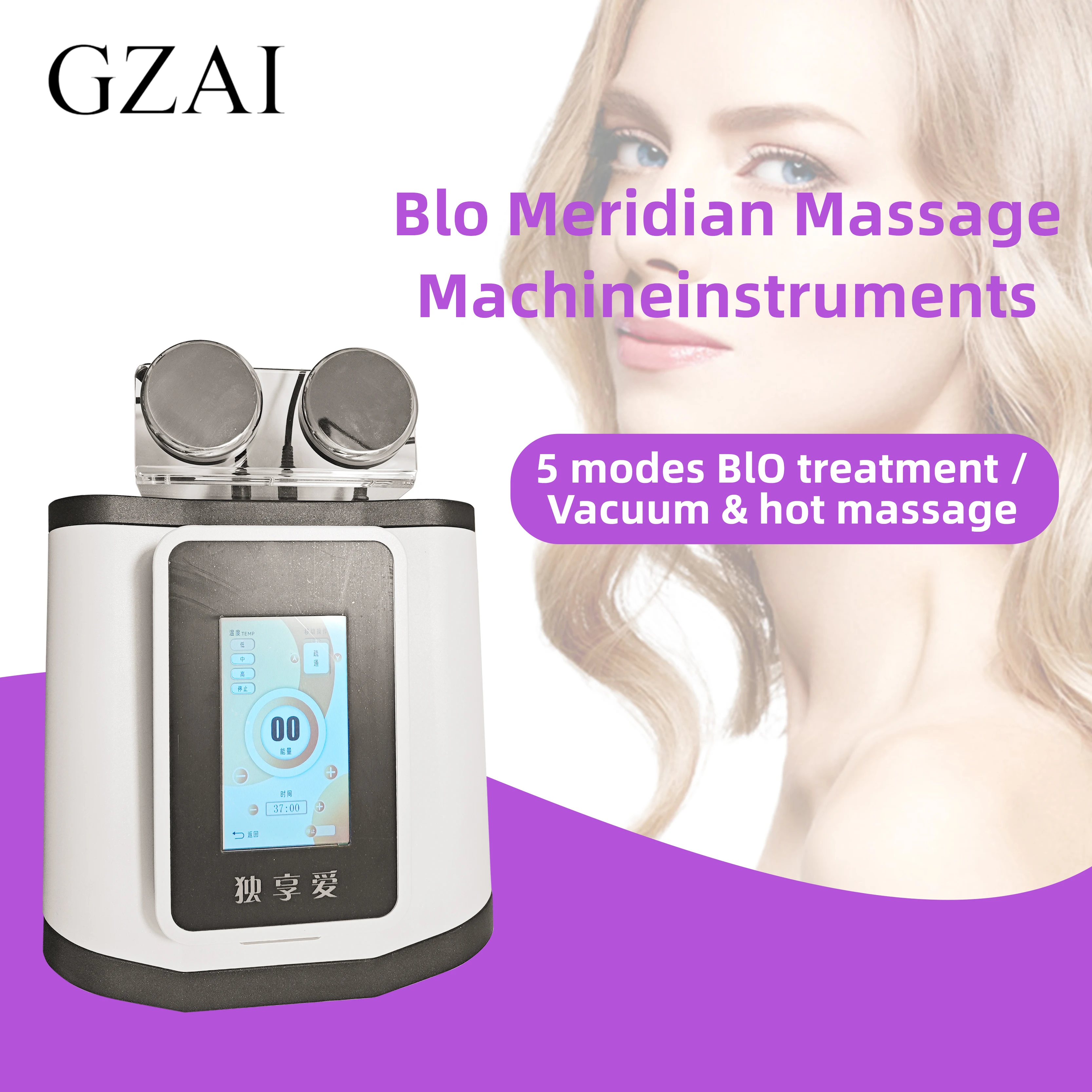 GZAI Foreign Trade 2 and 1 Micro Current Soothing Blood Circulation Therapy and Health Instrument