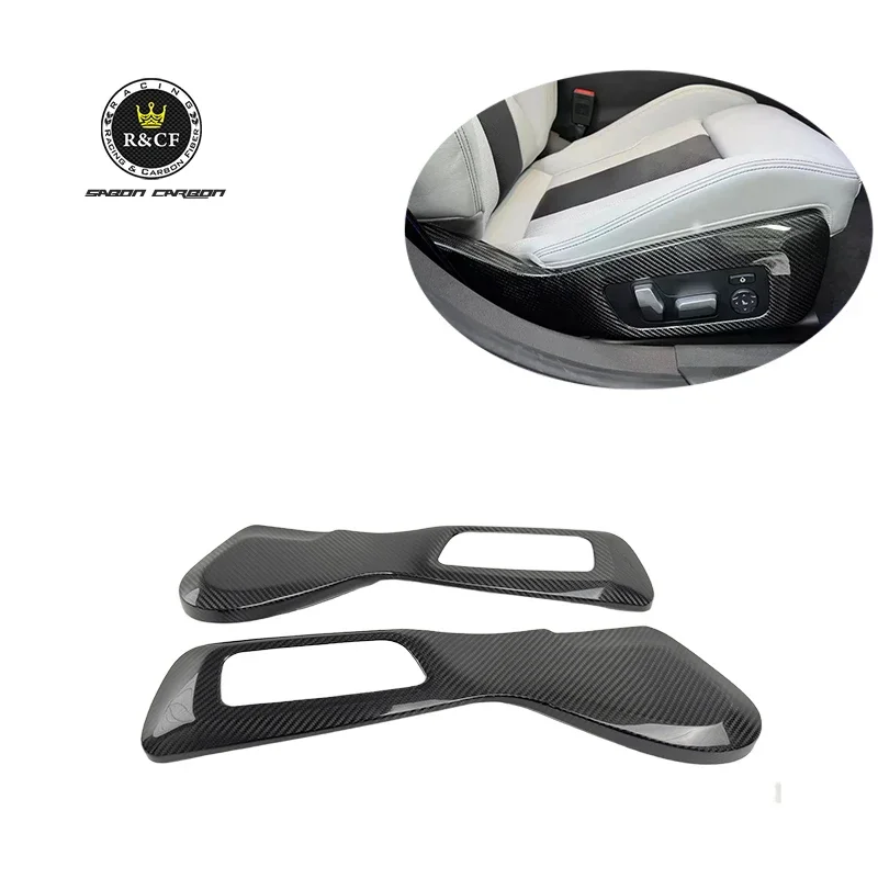 Dry Carbon G80 M3 Fiber Interior Trim Side Seat Trim Frame Panel Cover Bezel Fit For BMW G80 M3 G82 M4 2021+