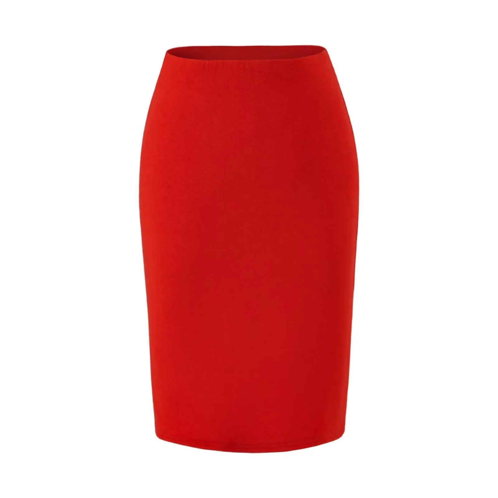 Elegant High Waist Bodycon  Skirt for Women Sexy Slimming Summer Elastic Waist Pure Desire Spicy Girl Mid-length Skirt