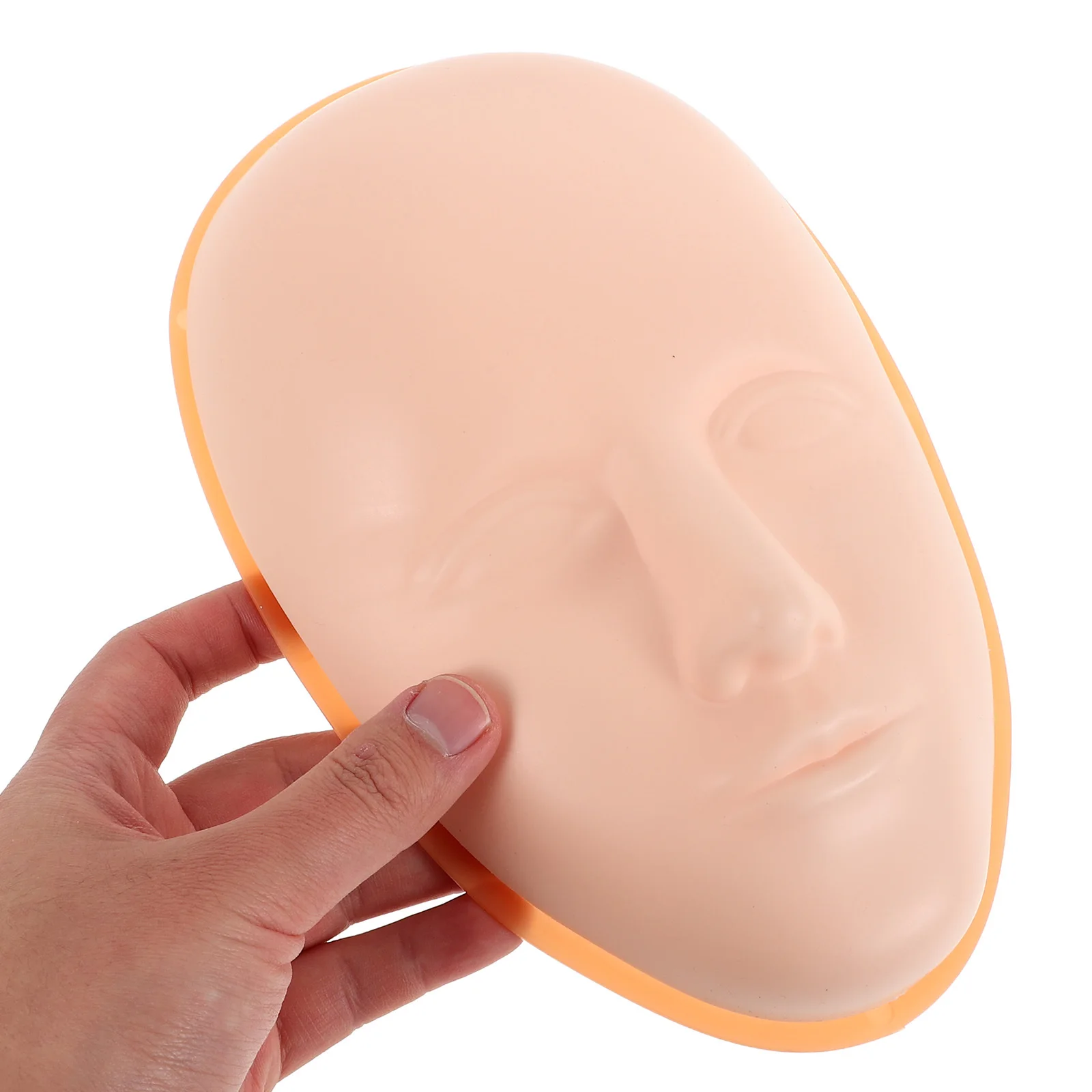 ممارسة ماكياج الوجه سيليكون الجلد وهمية مع قاعدة الحاجب كحل الشفاه الوشم التدريب مجلس رأس واقعي للمبتدئين و