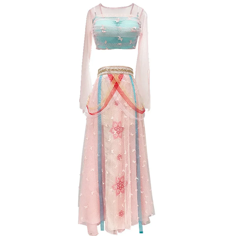 2025 New Western Regions Han And Tang Dance Dress Costume Western Exotic Women Costume Dunhuang Flying Apsaras Costume - Exquis