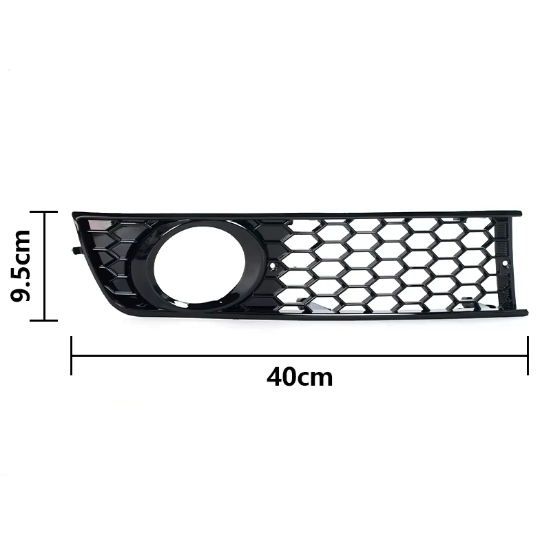 

Lower Honeycomb Fog Lamp Grill Front Fog Light Grille Cover 8E0807681 8E0807682 For Audi A4 B6 2001 2002 2003 2004 2005
