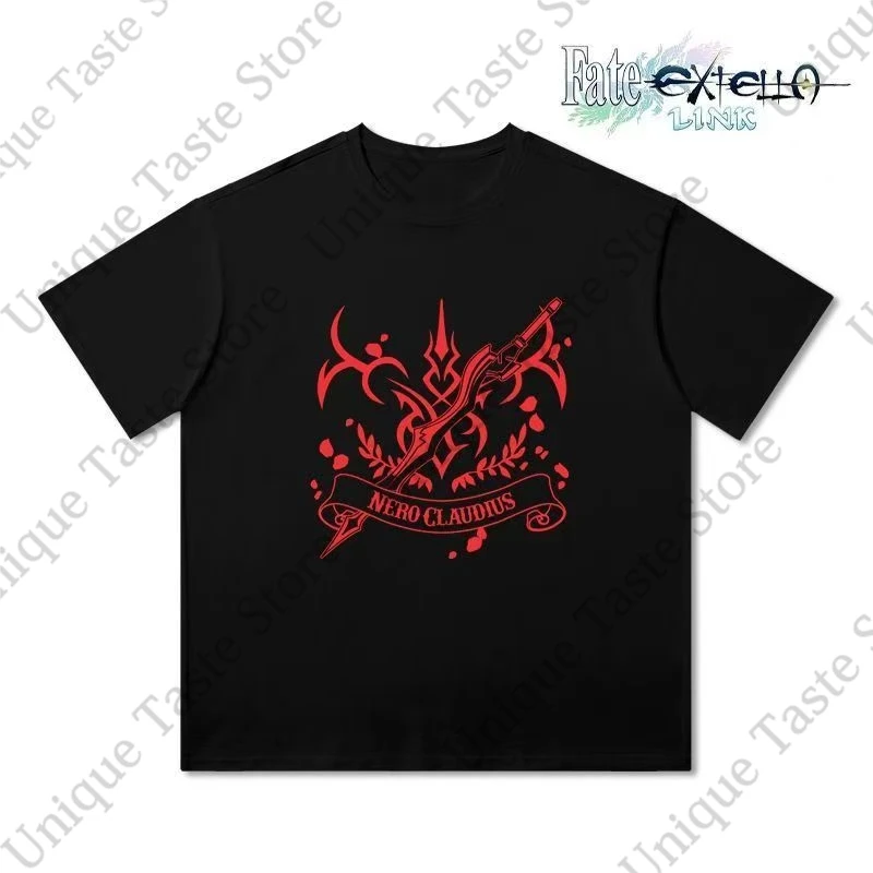 ‌Fate EXTELLA LINK T Shirt Tamamo No Mae Nero Charlemagne Cartoon Print T-shirt Summer Comfortable Cotton Short Sleeve Tee Tops
