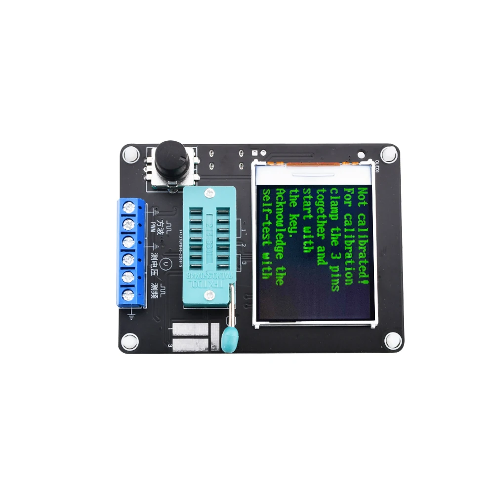 Imagem -05 - Display Lcd Transistor Diodo Tester Esr Tensão Medidor de Freqüência Pwm Gerador de Onda Quadrada Kit Eletrônica Gm328a