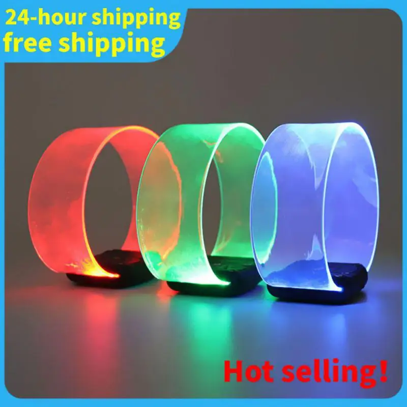 LED Light Up Armband Adjustable Wearable Running Arm Belt Glow The Dark for Running Walking Cycling Concert Roller Skates Light