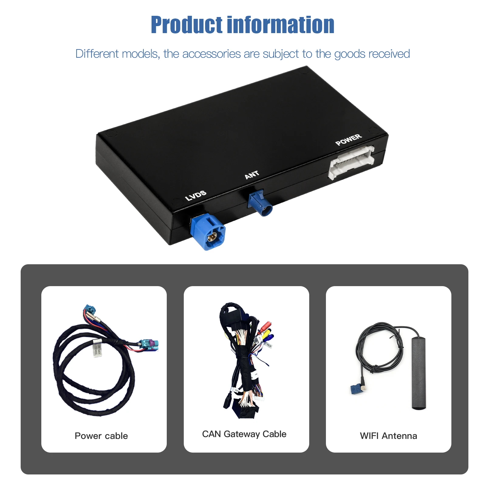 CARABC Wireless CarPlay Android Auto โมดูลสําหรับ Audi A6 A7 2012-2018 รองรับบลูทูธและ OEM ย้อนกลับกล้องเล่นรถ