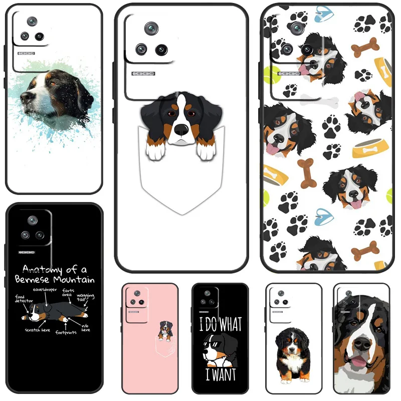 Bernese Mountain Dog Case For Xiaomi 13 14 13T Pro 11T 12T 12 Lite POCO X6 Pro X3 X4 X5 M6 Pro M5s F3 F5 Cover