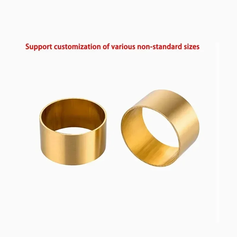 Brass Copper Ring Tube 24-40mm OD 1mm Thick Sleeve For Handle Staff Hoop Fitting