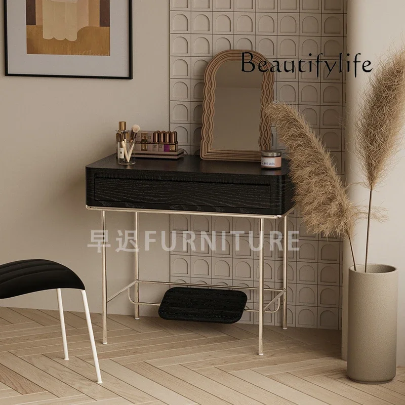 KS Medieval style all-solid wood makeup table household bedroom dresser designer high-end makeup table