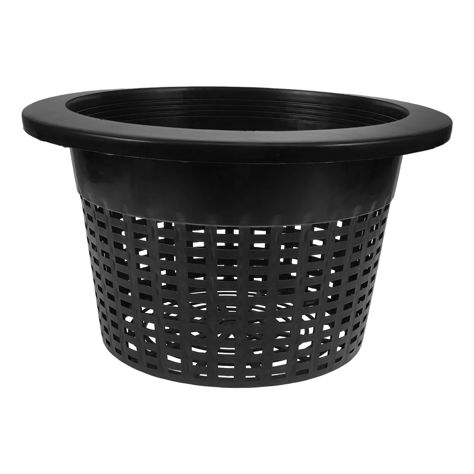 

Black Extra Thick D-Mesh Bottom Large Rim Garden Flower Pot Hydroponic Aquatic Planting Breathable Net Design Outdoor for Garden