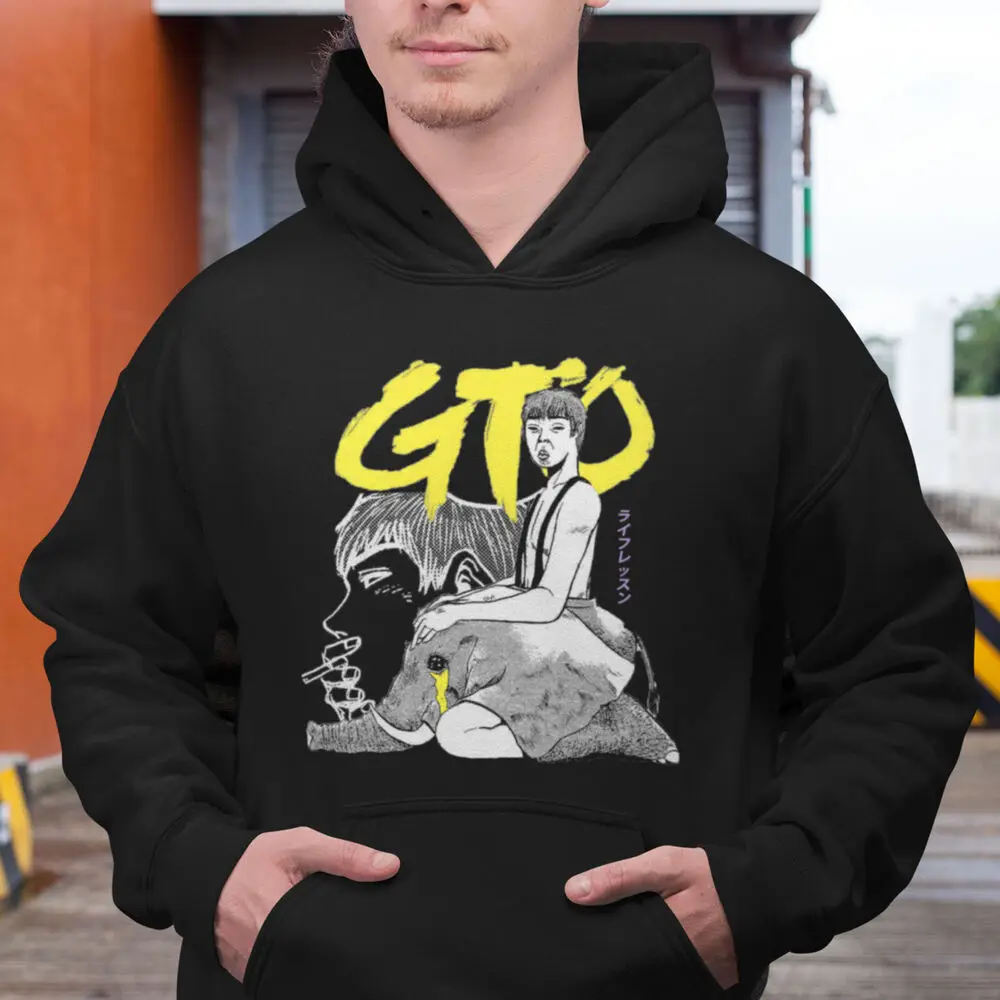 

gto New Black Hoodie,Great Teacher Onizuka,anime,japan,eikichi,eikichi onizuka