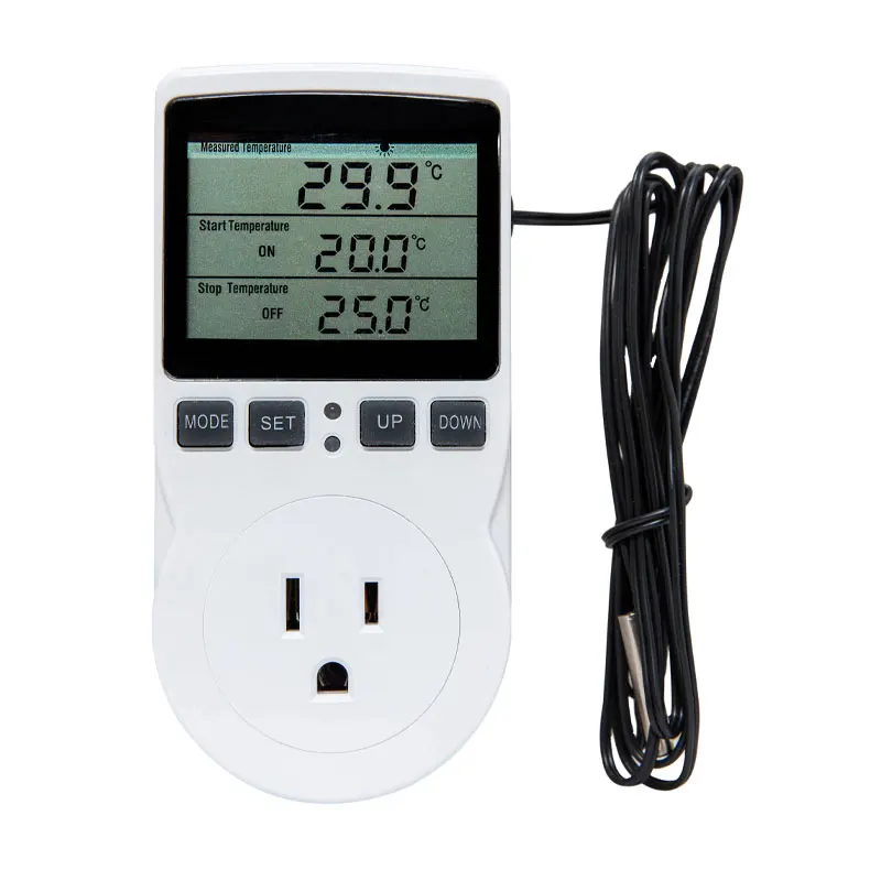 Cable 3-meter Long Digital Timer Constant Temperature Control Socket With Temperature Probe Sensor For Temperature Control