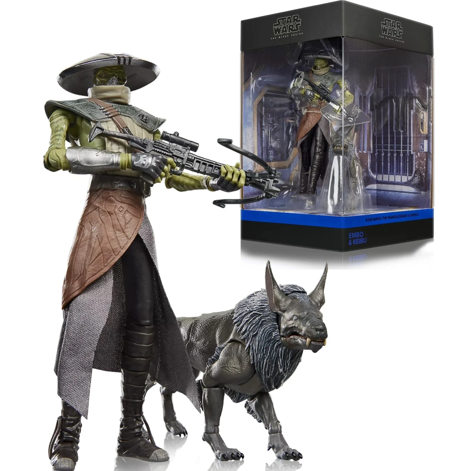 Hasbro Star Wars The Black Series Mandalorian & Grogu Embo & Keibu Bounty Hunter 2-Pack Action Figure Model Gift