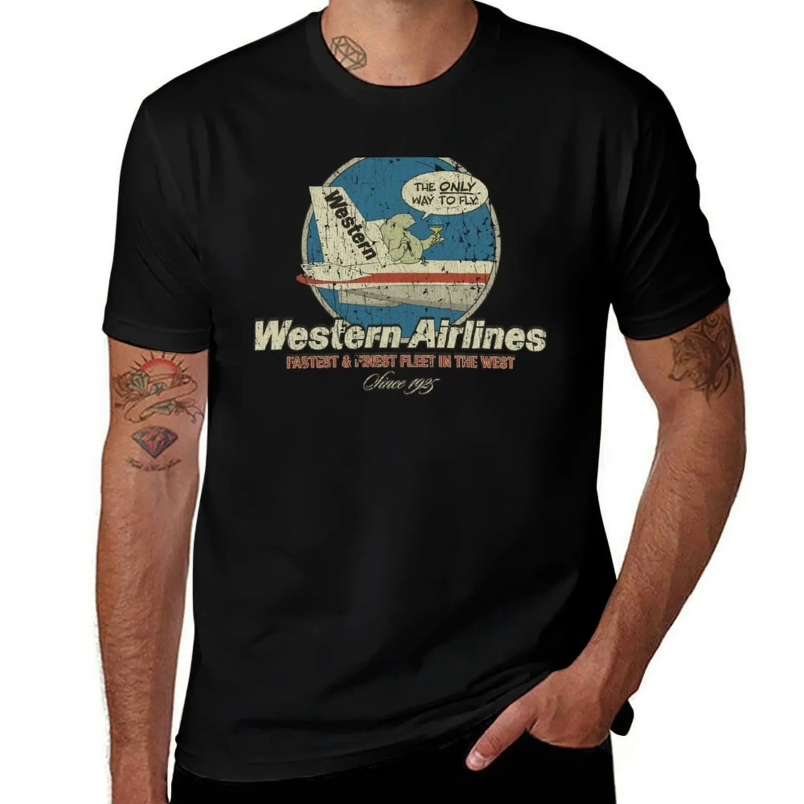 Western Airlines 1956 T-Shirt t shirts for man cotton funny man t shirt summer g man t shirts for men T-Shirt