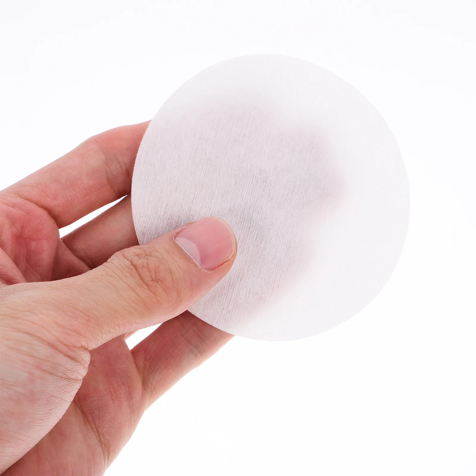 Almofadas de limpeza facial não tecidas macias, 200 peças, limpadores descartáveis altamente absorventes para remoção de maquiagem, 7.5cm de diâmetro, almofadas removedoras de maquiagem