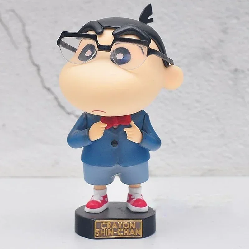 Crayon Shin-chan Cos Edogawa Konan Action Figure, Anime Toys, Butter Car Ornaments, Collecton Model Statue, Kawaii Butter Gift for Children