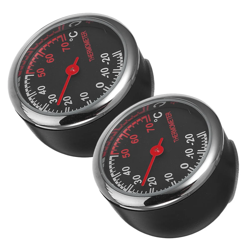 

2Pcs Vehicle Thermometer for Car Interior Precise Temperature Monitoring Compact Dash Thermometer High-Accuracy Sensor