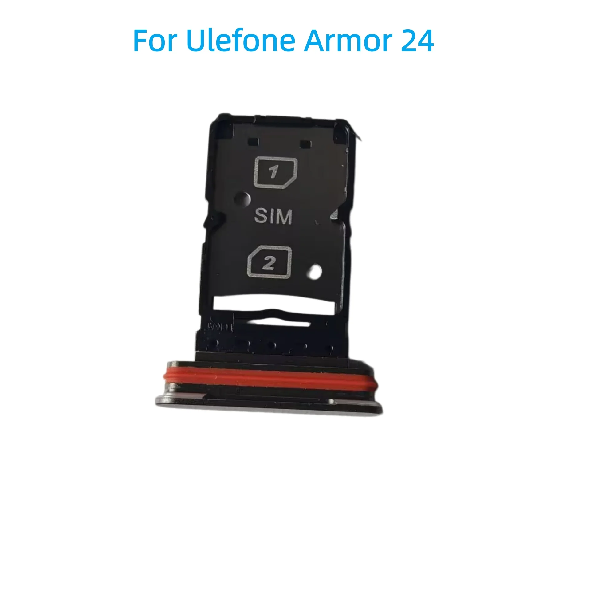 Für Ulefone Armor 24 Handy Schwarzer SIM-Karten-Schlitz SD-Speicherkarten-Schlitz Halter Adapter
