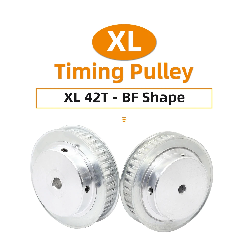 42T XL Pulley Wheel Trapezoidal Tooth Pitch 5.08 mm Alloy Pulley Bore 6-25 mm 10/15 mm Width Timing Belt Transmission Parts