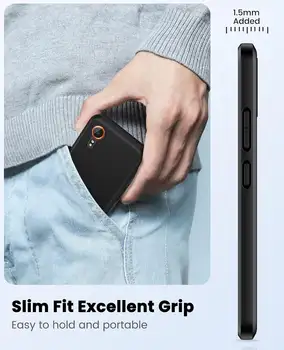 Černý matný kryt pro Galaxy Xcover 7, nárazuvzdorný, měkký silikonový TPU zadní kryt pro Samsung Galaxy Xcover 7 SM-G556B 8 nejlepší prodej Samsung Galaxy Xcover 7 - №8