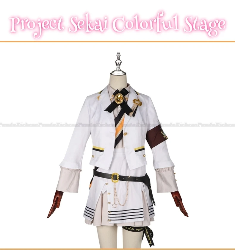 Spiel projekt Sekai bunte Bühne Cosplay Kostüm Perücke Uniform Cosplay Bühne Kostüm Frauen Performance Kleid Halloween