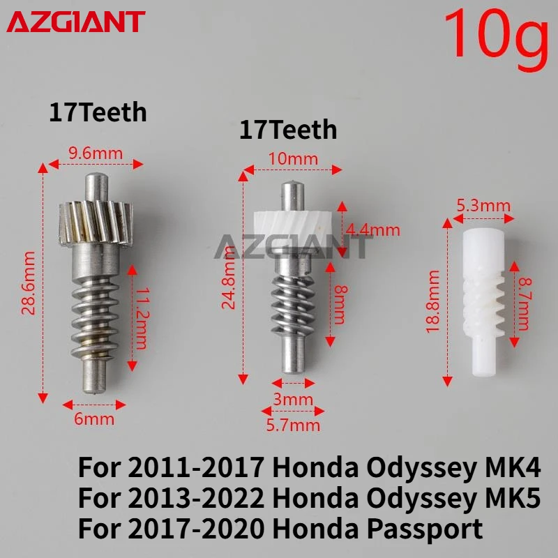 

Azigant Car Power folding side view mirror Gears 17T For Honda Odyssey MK4 MK5 Passport Brand New electric car conversion kit