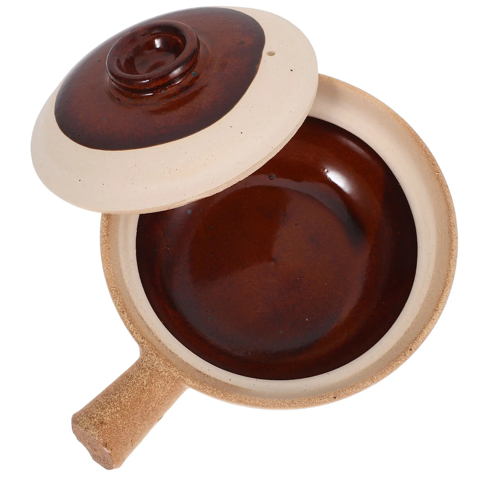 

Ceramic Clay Pot for Cooking Authentic Rice Dishes Traditional with Even Heating Ideal for Takeout Commercial Use