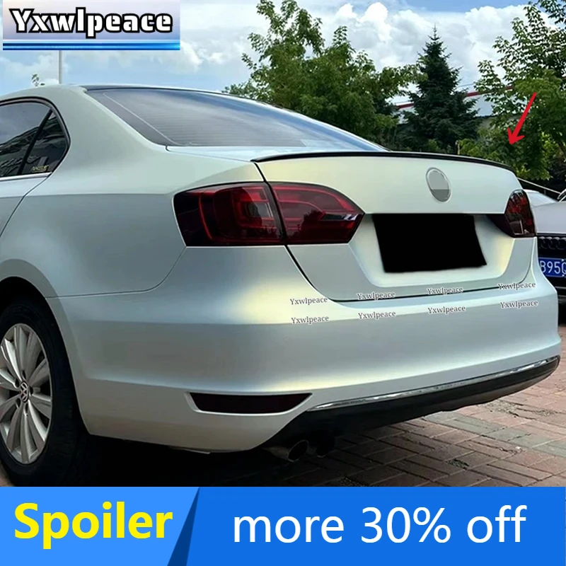 

For VW Volkswagen Jetta 2012--2018 High Quality ABS Plastic Unpainted Color Rear Trunk Lip Spoiler Car Accessories