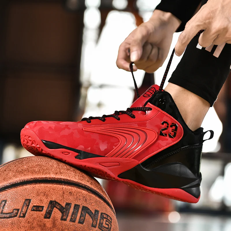 

Autumn & Winter Plus Size Basketball Shoes - Camouflage Rubber Sole, Couple Style, Athletic Casual Running Shoes